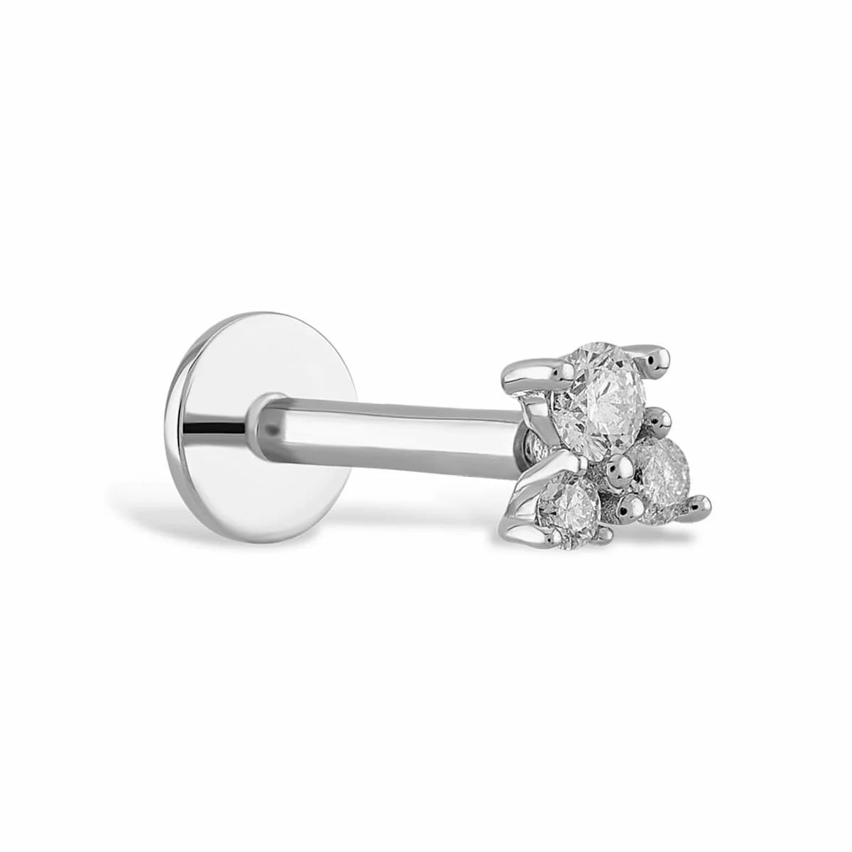 3 Tohum Pırlanta Piercing