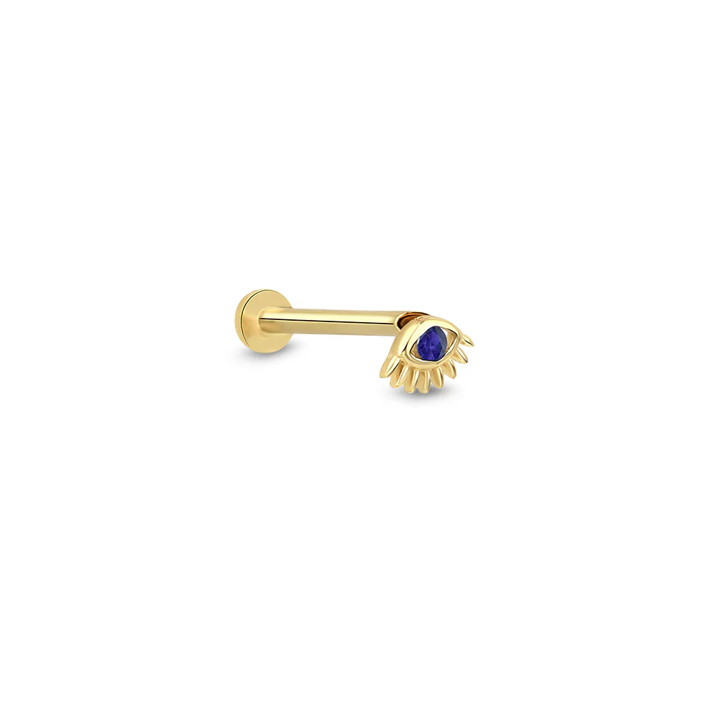 Lusha 14 Ayar Altın Evil Eye Piercing