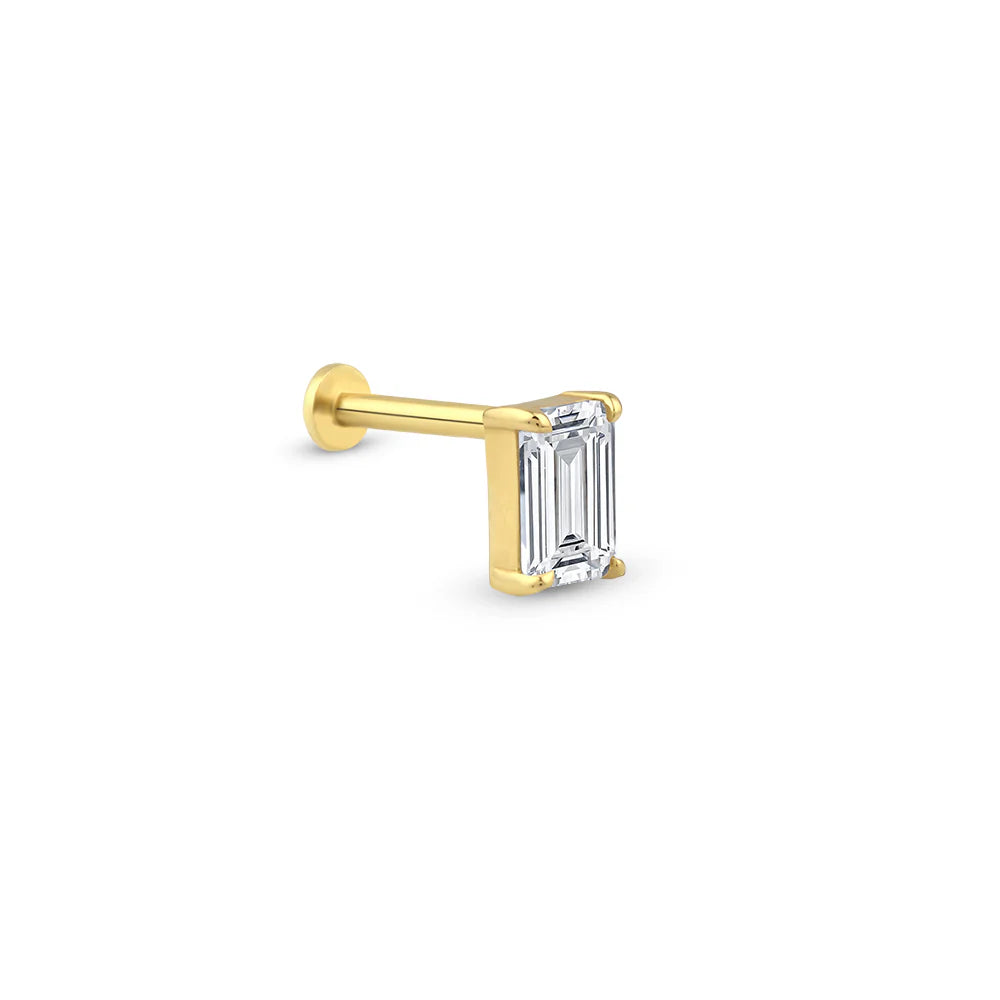 14 Ayar Altın Baget Piercing