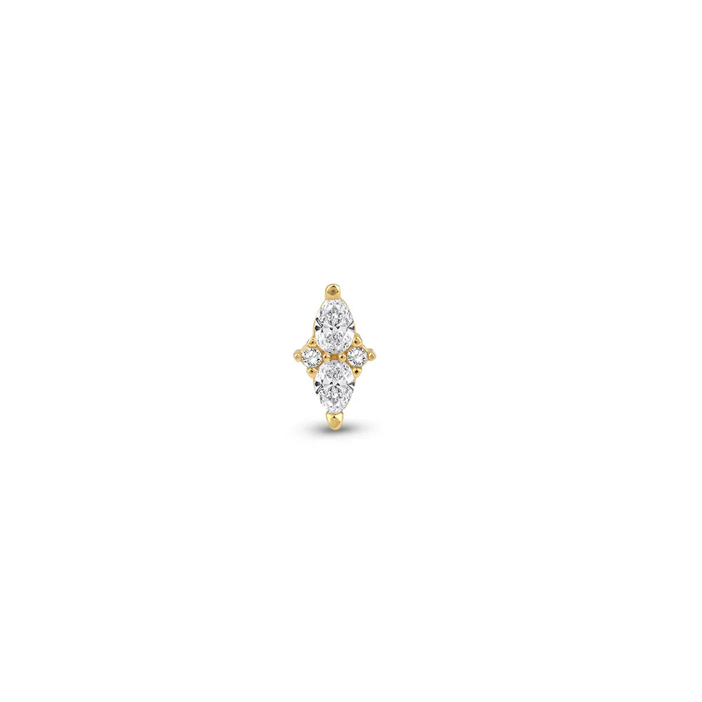14 Ayar Altın Bloom Piercing