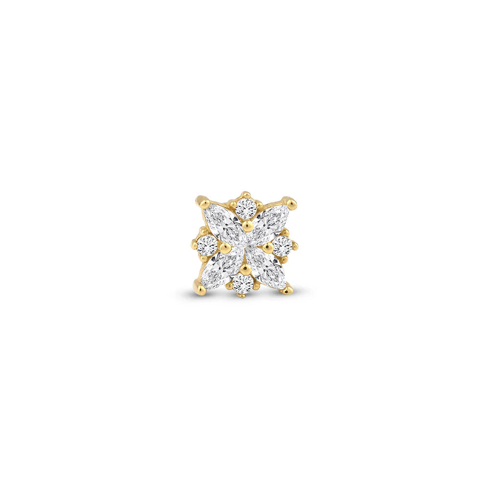 14 Ayar Altın Lotus Piercing