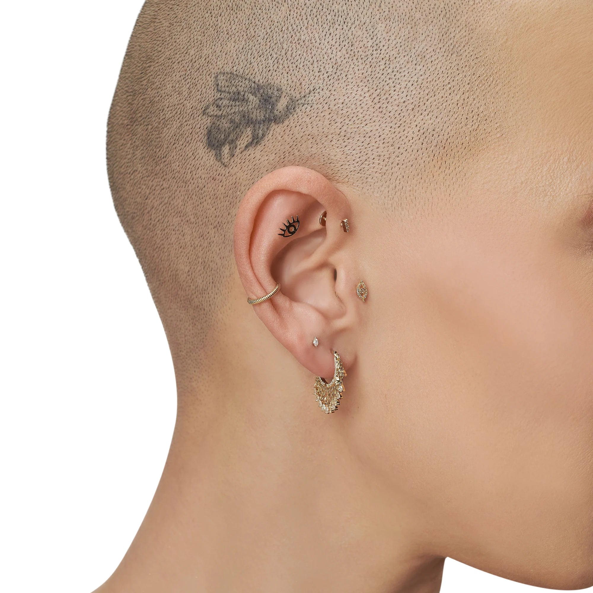 Lusha Tek Markiz Pırlanta Piercing
