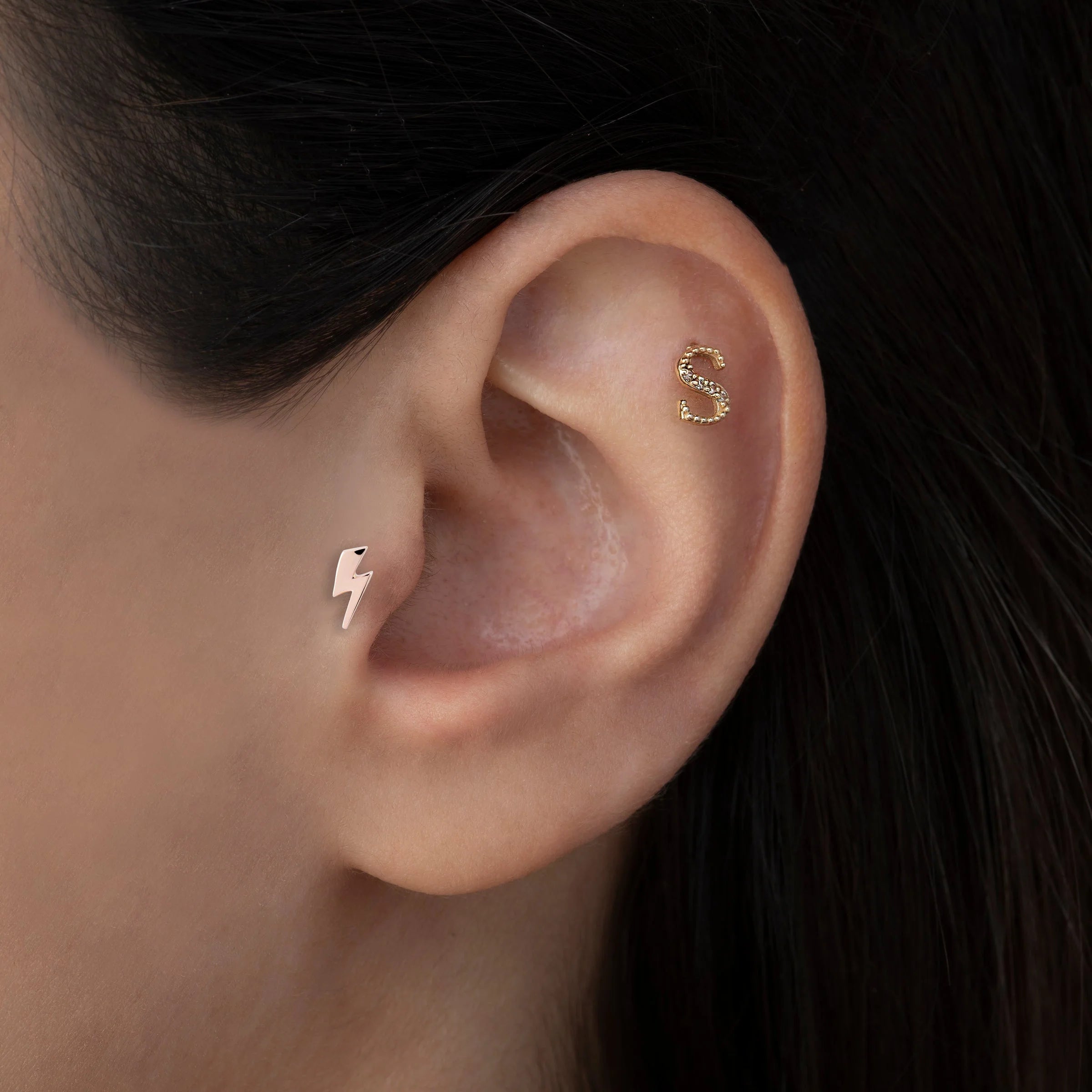 Lusha Şimşek Altın Piercing