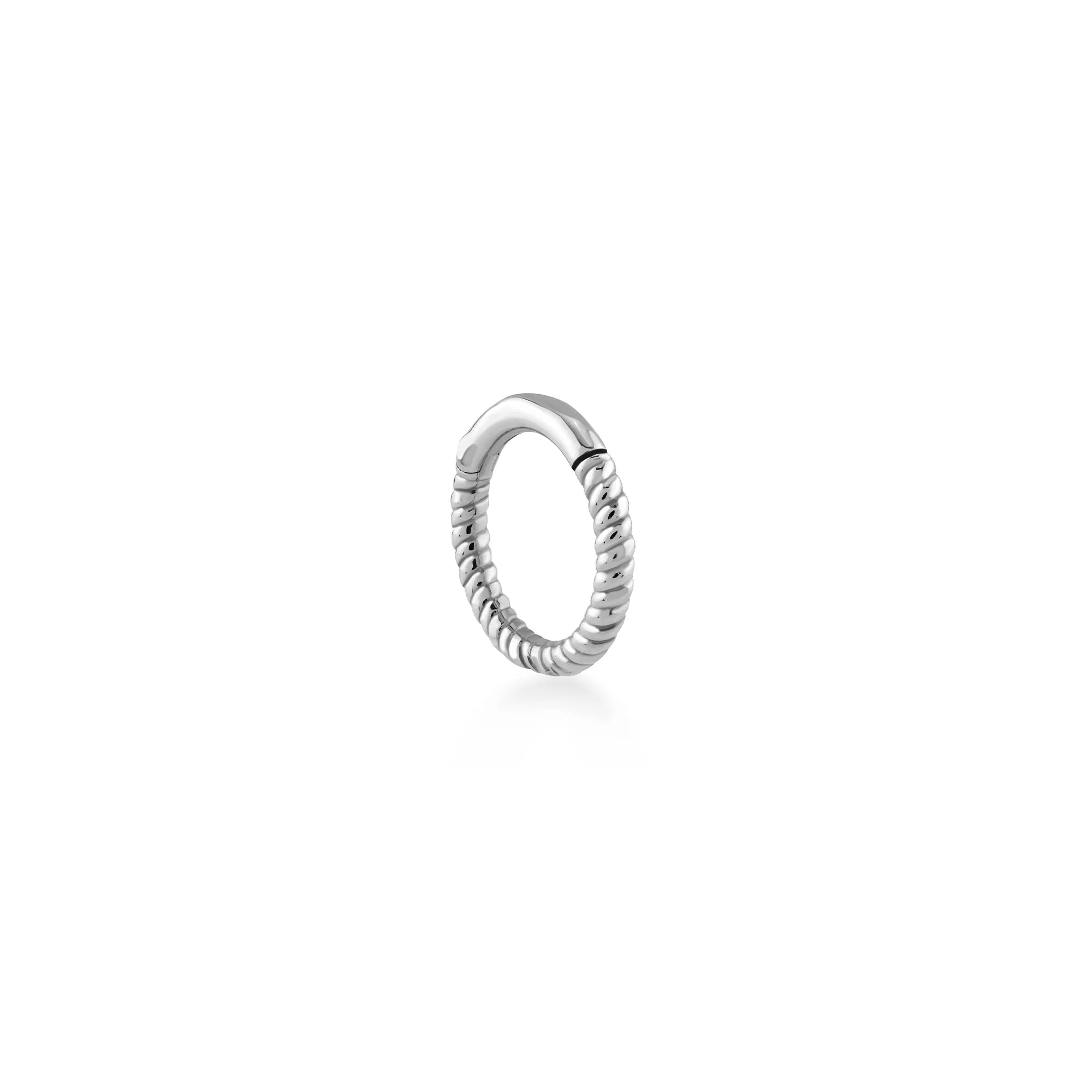Burgulu Altın Halka Piercing (10mm)