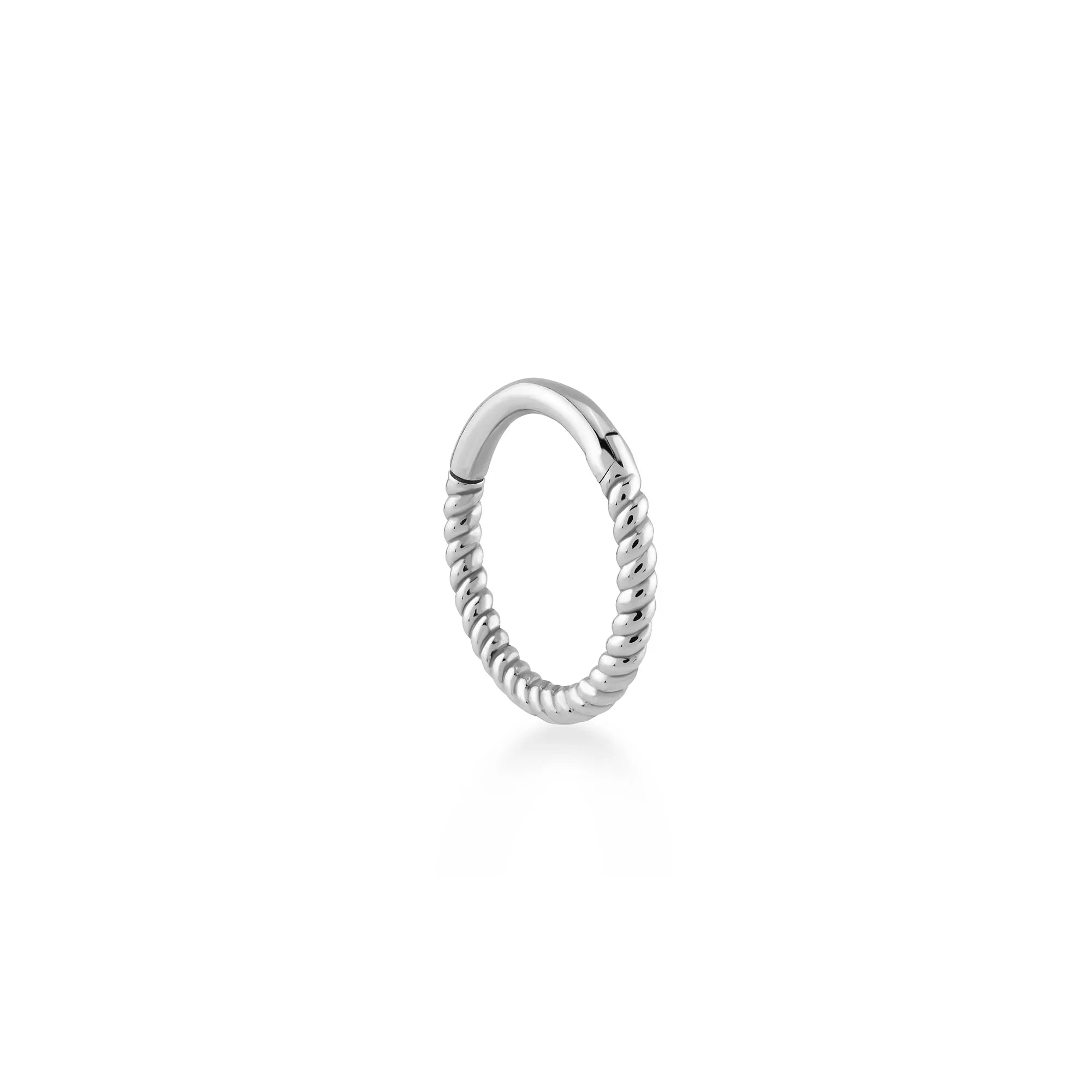 Burgulu Altın Halka Piercing (12mm)