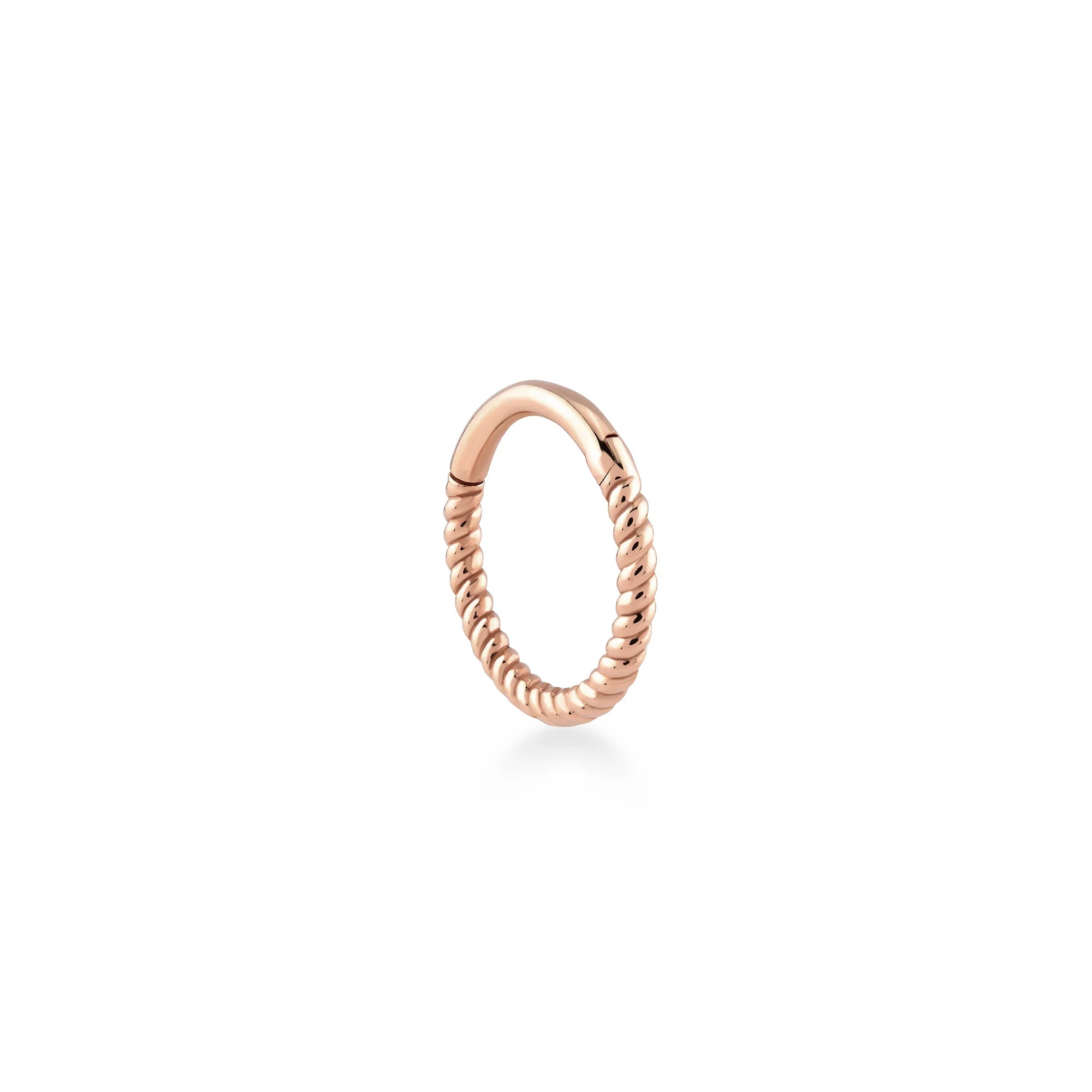 Burgulu Altın Halka Piercing (12mm)