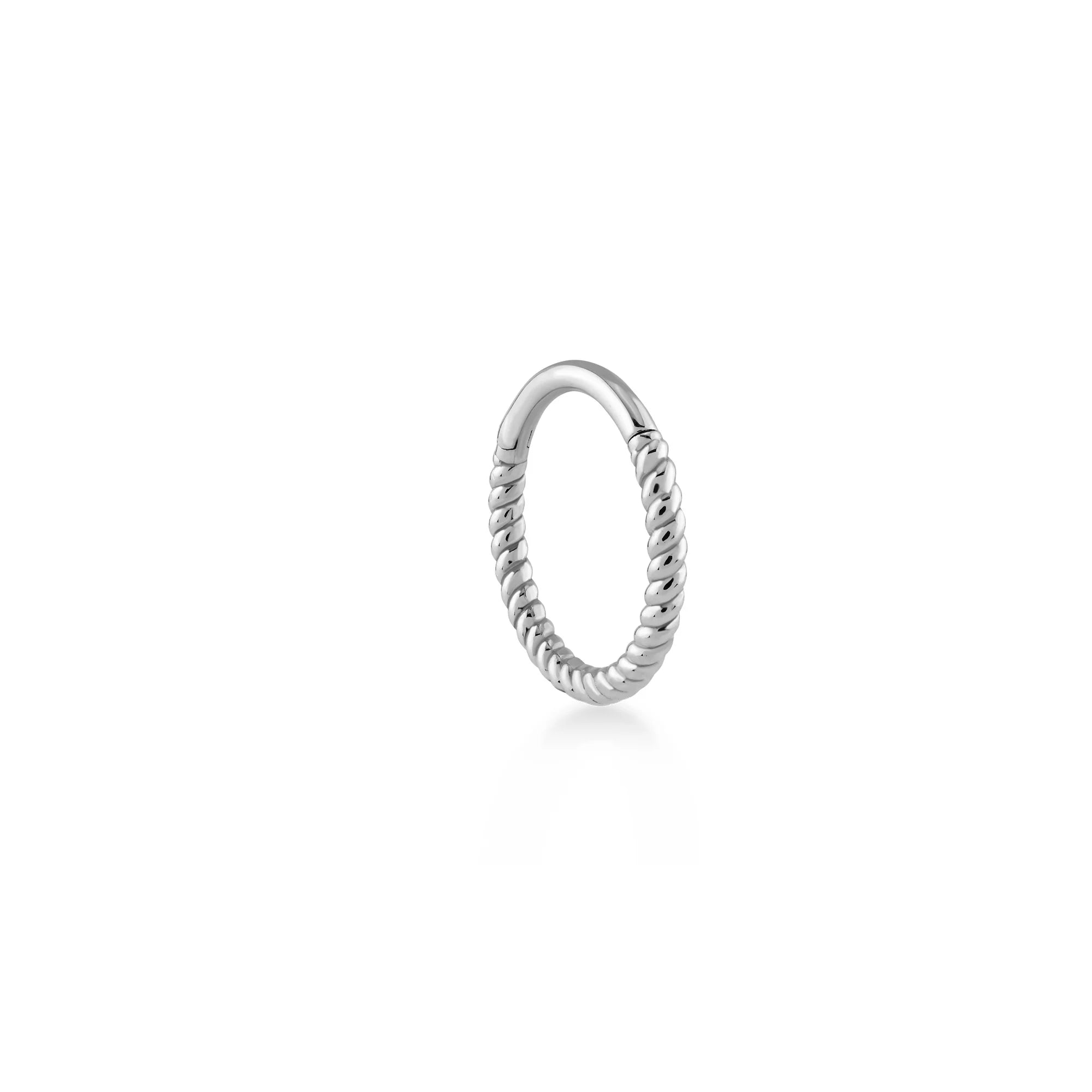 Burgulu Altın Halka Piercing (13mm)