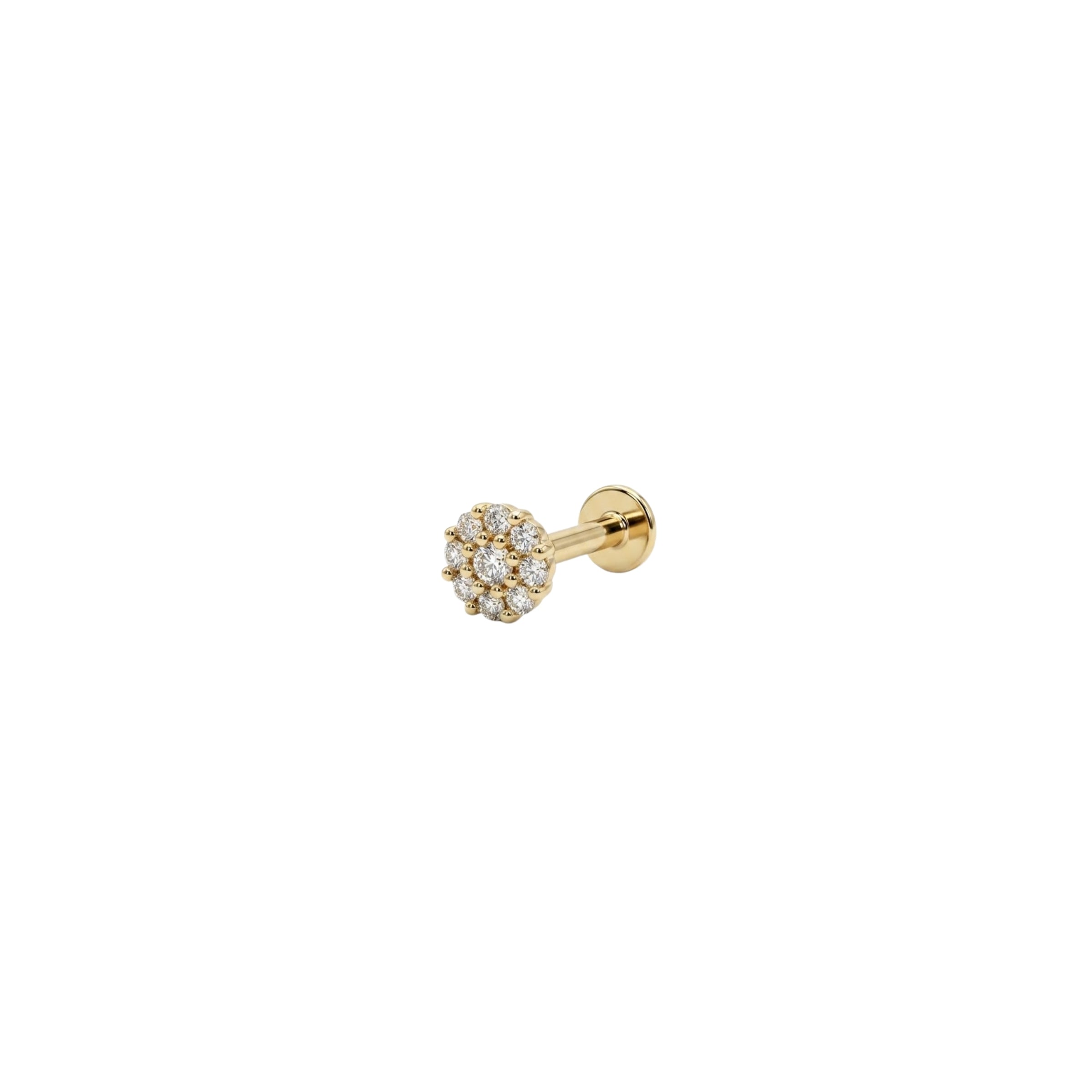 Lusha 14 Ayar Altın Papillon Piercing