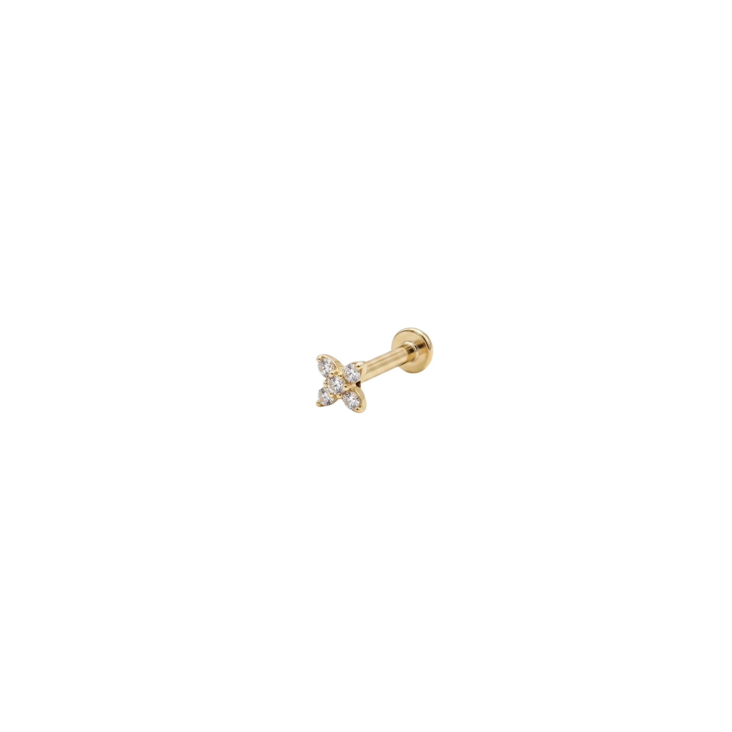 Lusha 14 Ayar Altın Velour Piercing