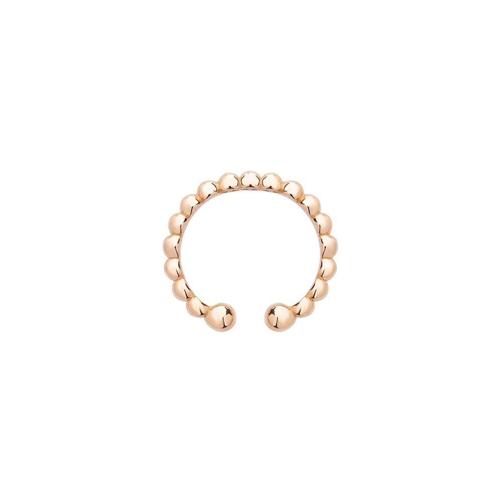 Altın Toptop Sıkıştırmalı Halka Earcuff