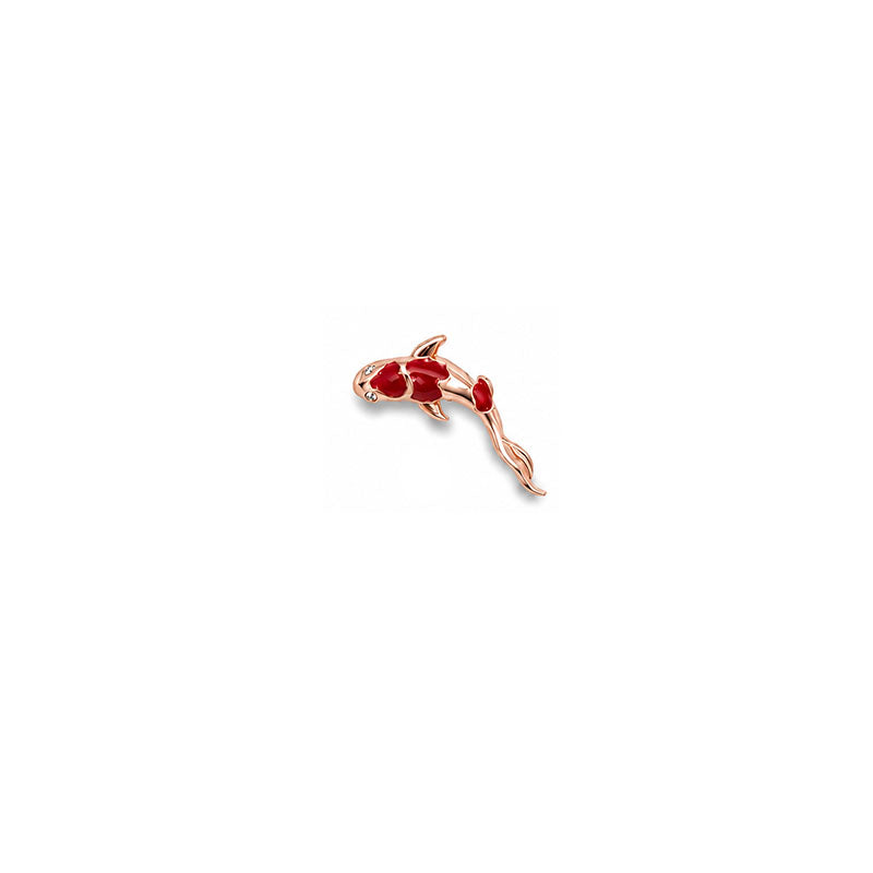 Koi Kırmızı Piercing (Sol Kulak)
