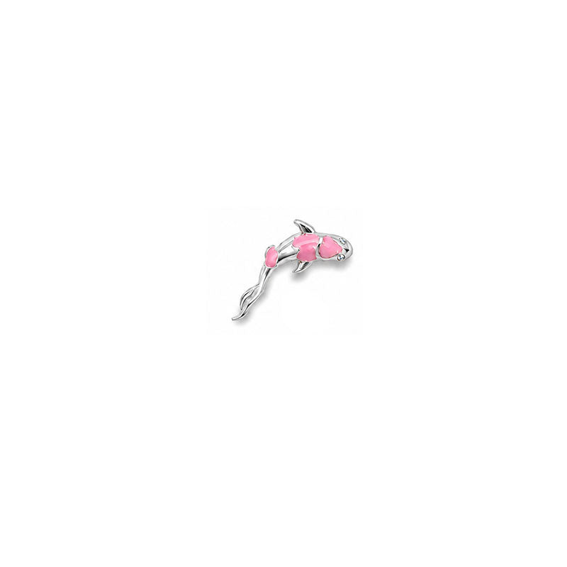 Koi Pembe Piercing (Sağ Kulak)