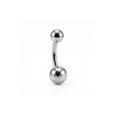 Honeycomb Dokulu Altın Göbek Piercing