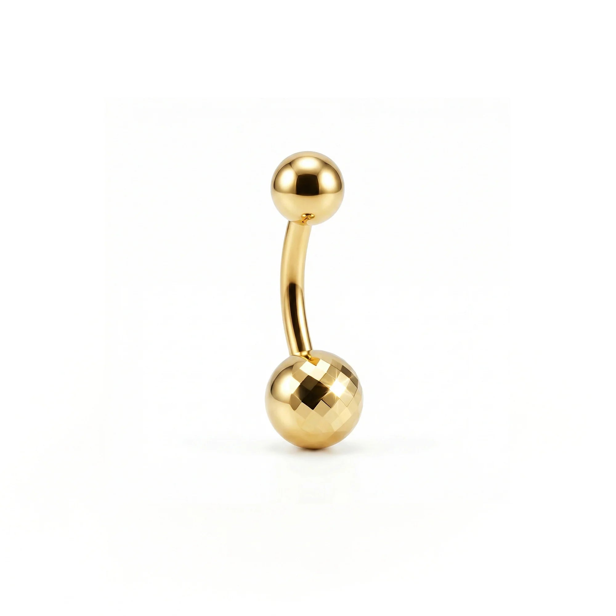 Honeycomb Dokulu Altın Göbek Piercing
