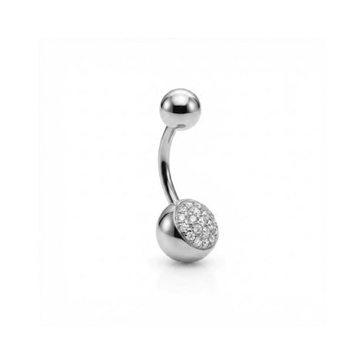 Taşlı Altın Göbek Piercing