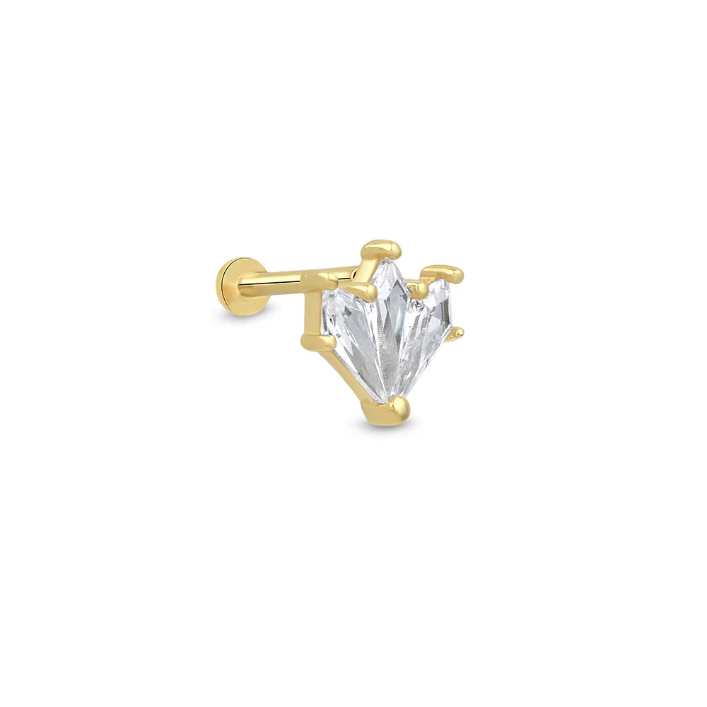 Lusha 14 Ayar Altın Glow Piercing
