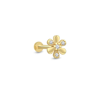 Lusha 14 Ayar Altın Daisy Piercing