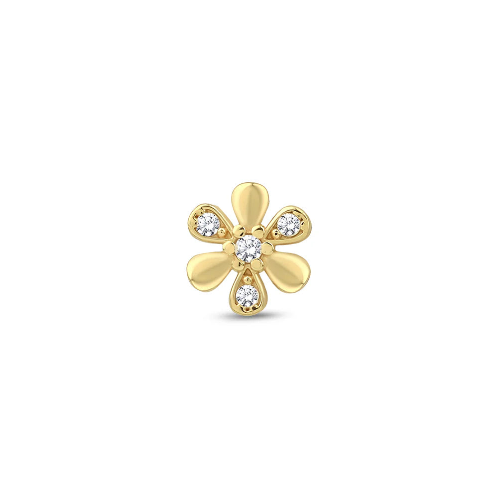 Lusha 14 Ayar Altın Daisy Piercing
