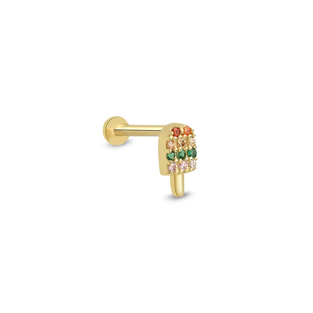 Lusha 14 Ayar Altın Ice Cream Piercing