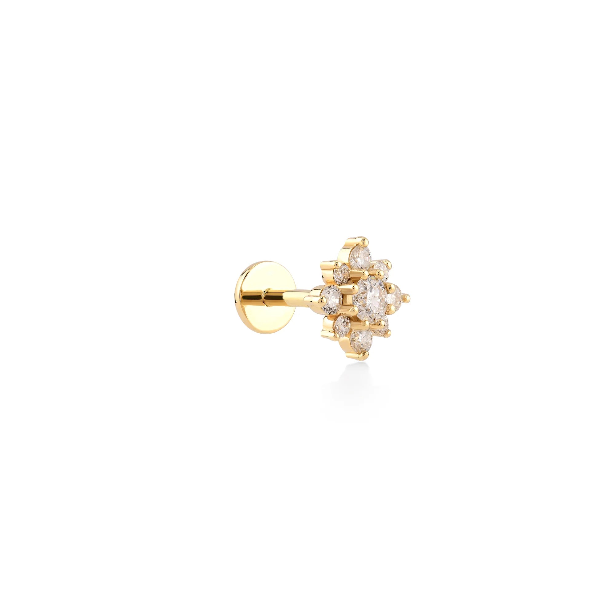 0.24 ct Floral Pırlanta Piercing