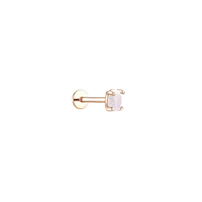Lusha Oval Opalit Taşlı Altın Piercing