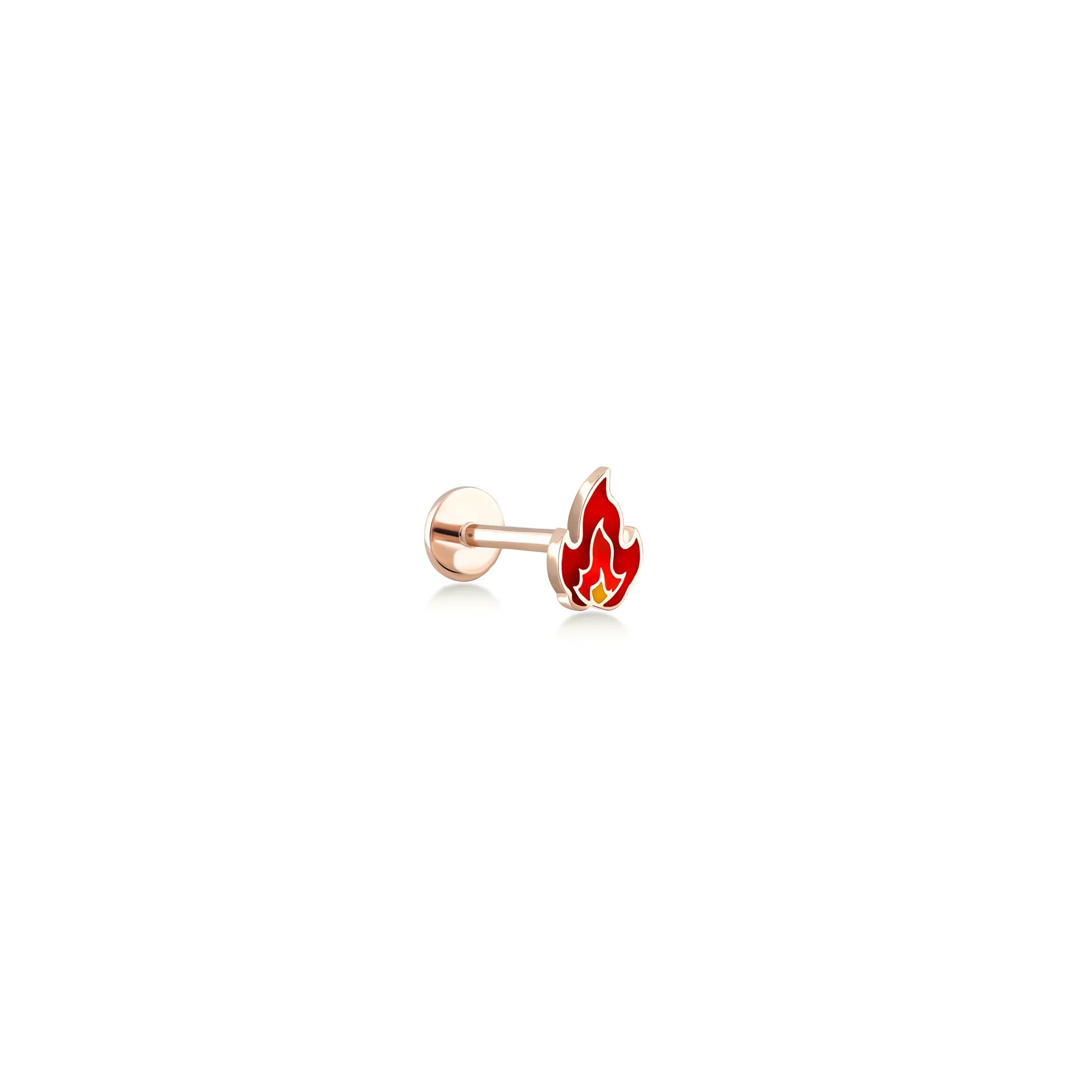 14 Ayar Altın Alev Piercing