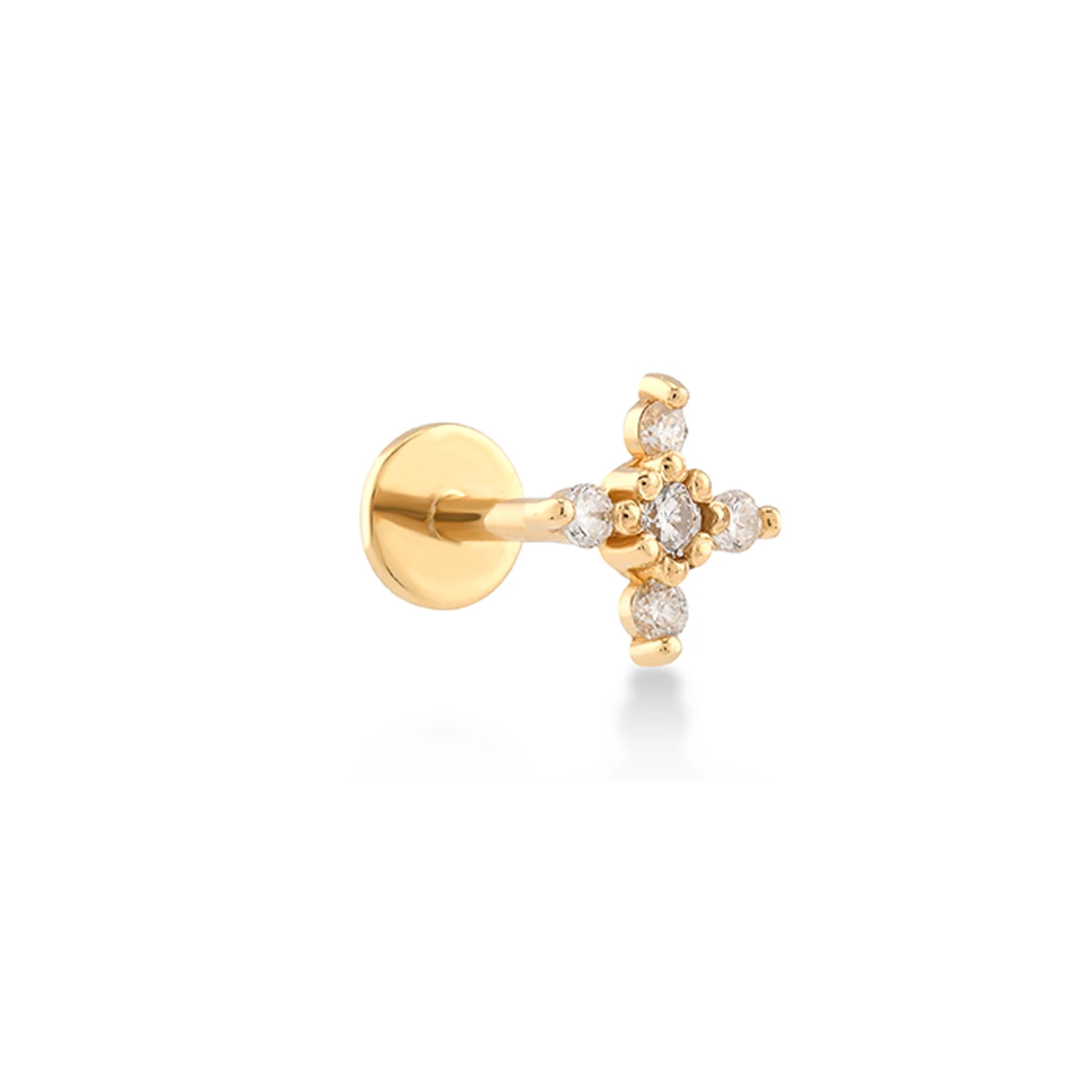 Beş Taşlı Pırlanta Piercing