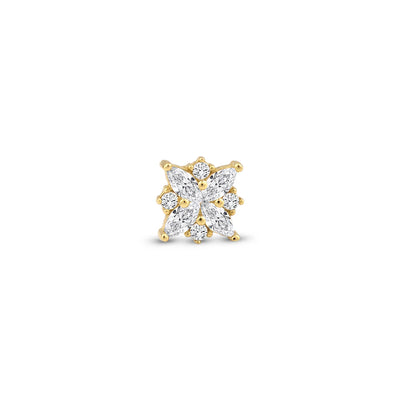 14 Ayar Altın Lotus Piercing