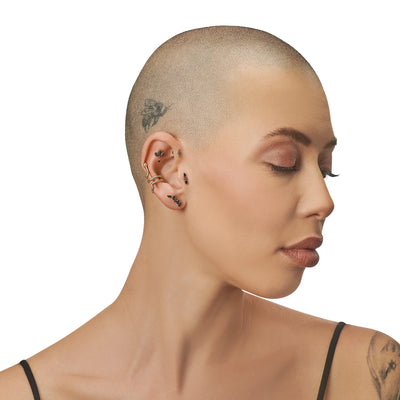Nefertiti Sarmal Yılan Altın Earcuff