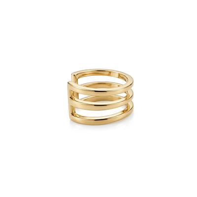 Trio Sade Altın Earcuff