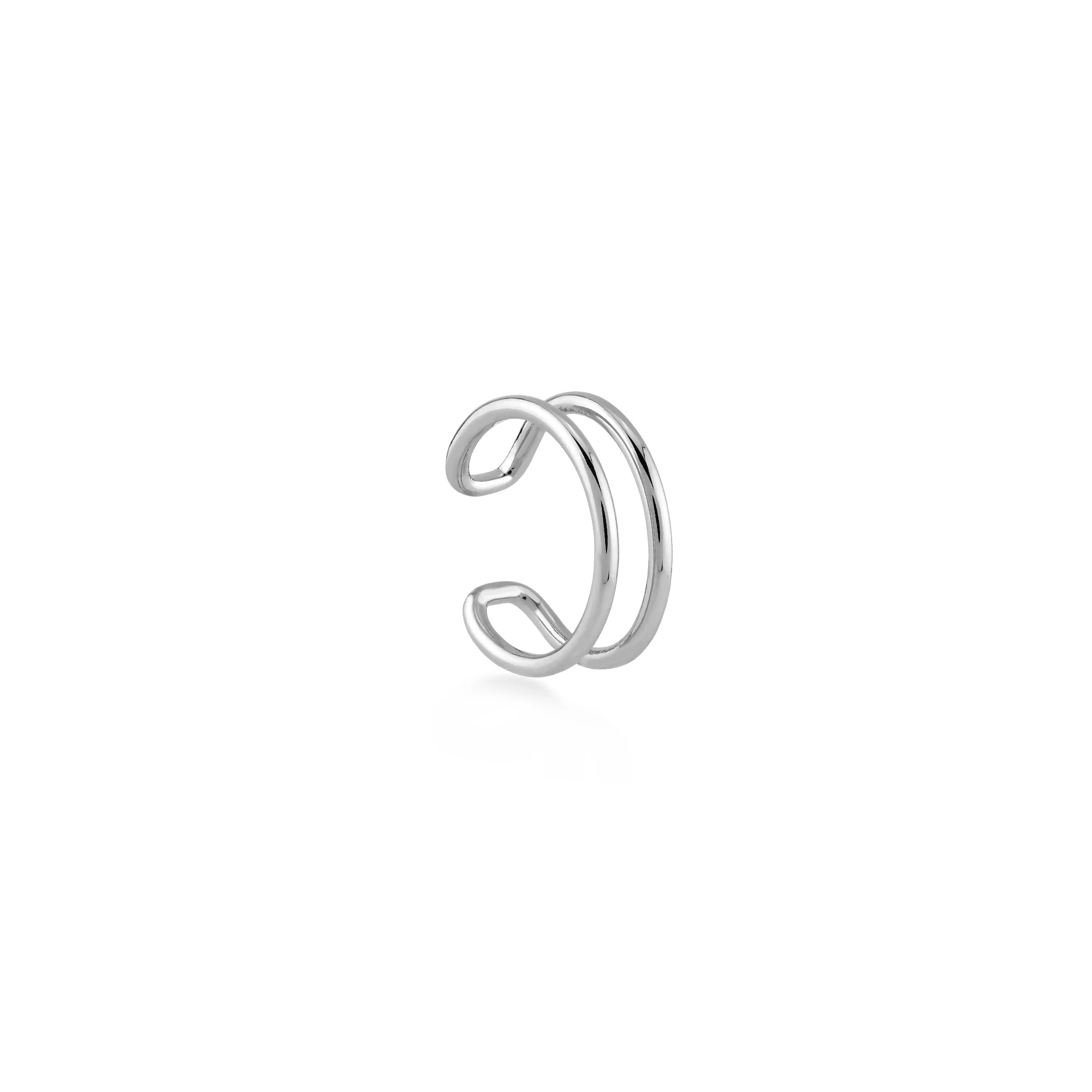 Duo Sade Altın Earcuff