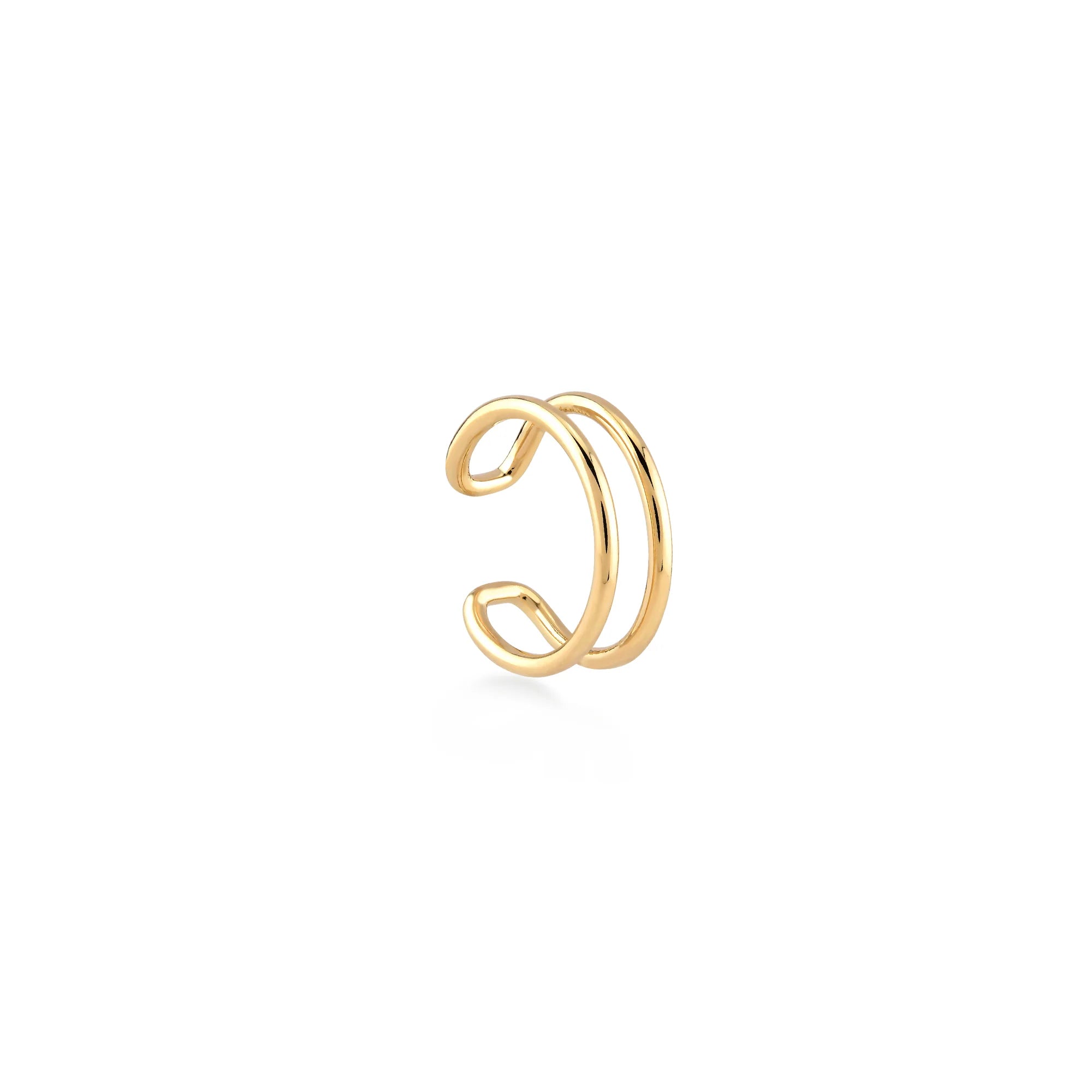 Duo Sade Altın Earcuff