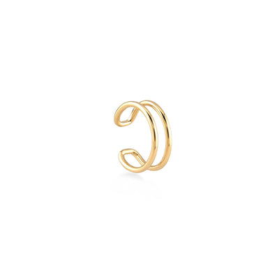 Duo Sade Altın Earcuff