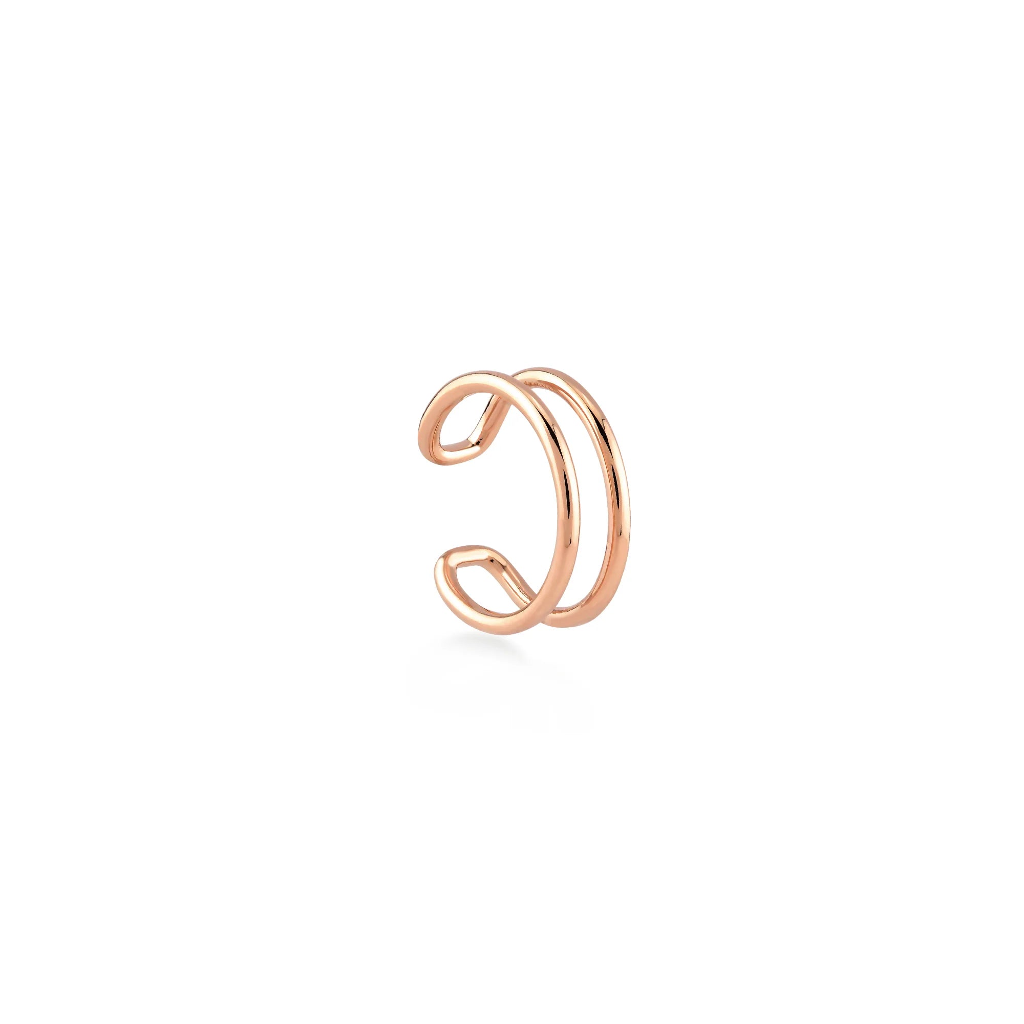Duo Sade Altın Earcuff