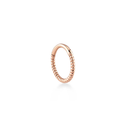 Burgulu Altın Halka Piercing (12mm)