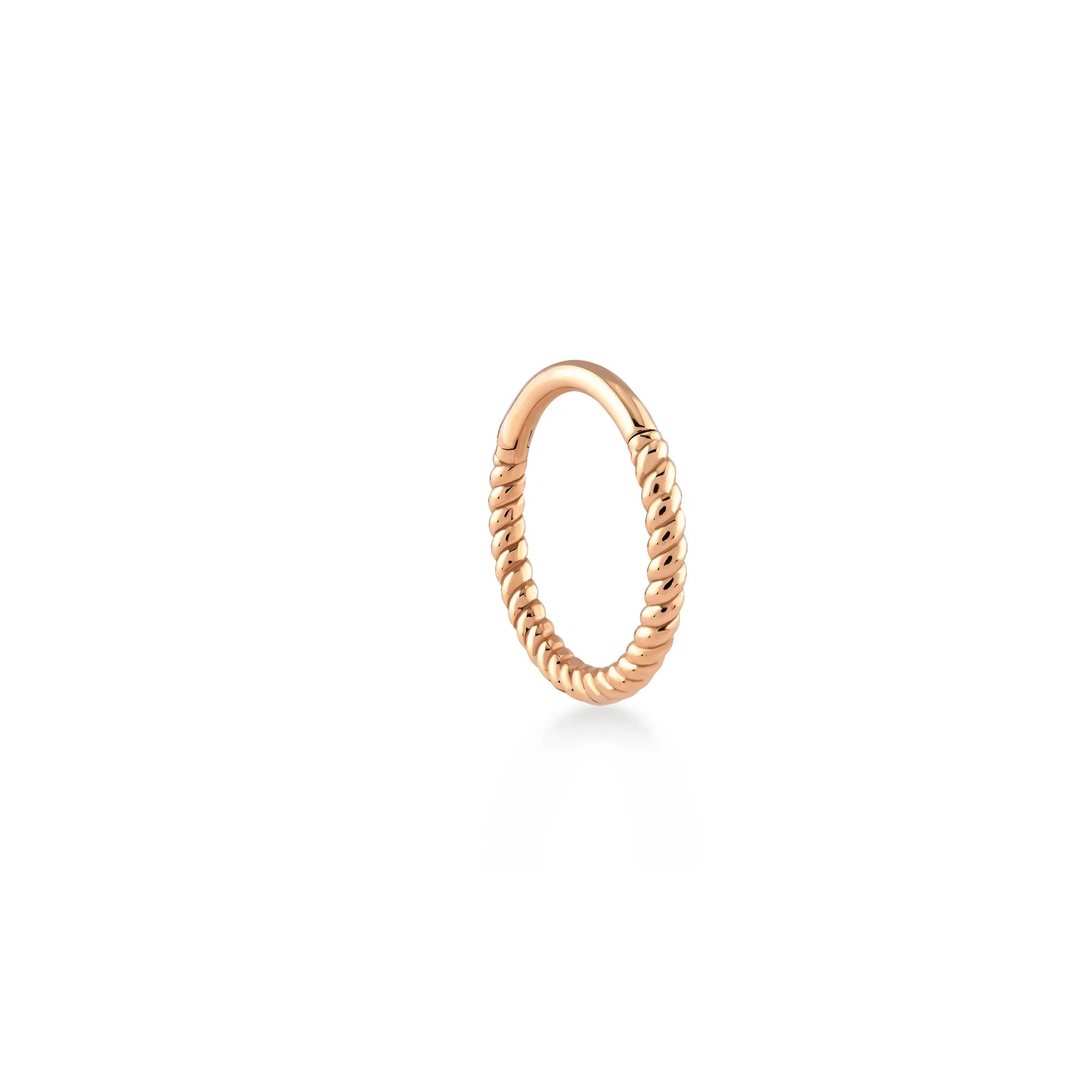 Burgulu Altın Halka Piercing (13mm)