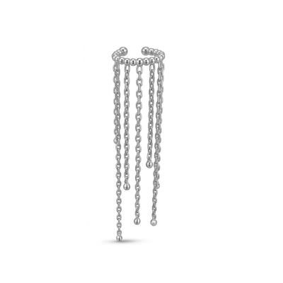 Sarkıt Toplar Zincir Sallantılı Altın Halka Earcuff