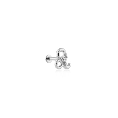 Leo Aslan Burcu Taşlı Altın Piercing
