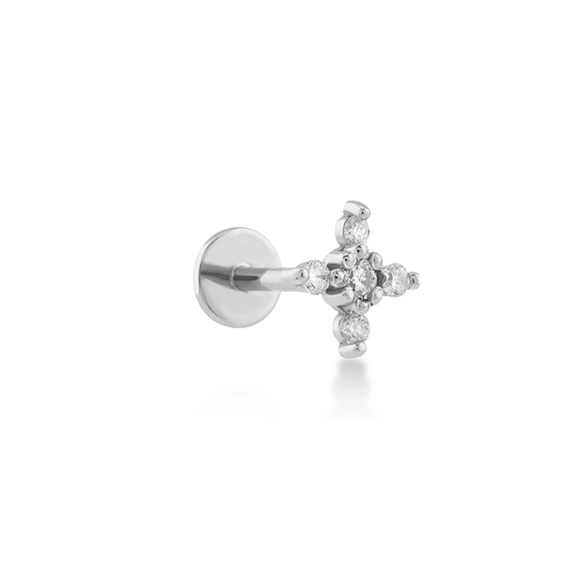 Beş Taşlı Pırlanta Piercing