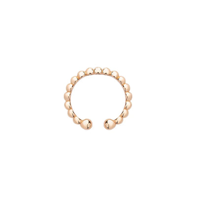 Altın Toptop Sıkıştırmalı Halka Earcuff