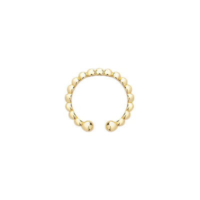 Altın Toptop Sıkıştırmalı Halka Earcuff