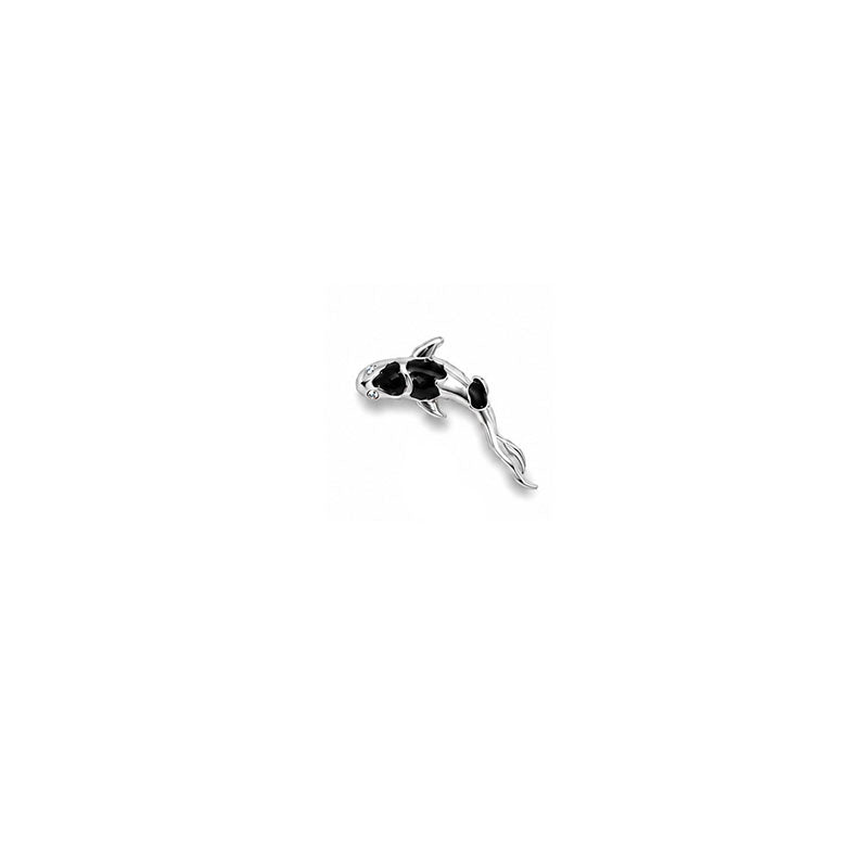 Koi Siyah Piercing (Sol Kulak)
