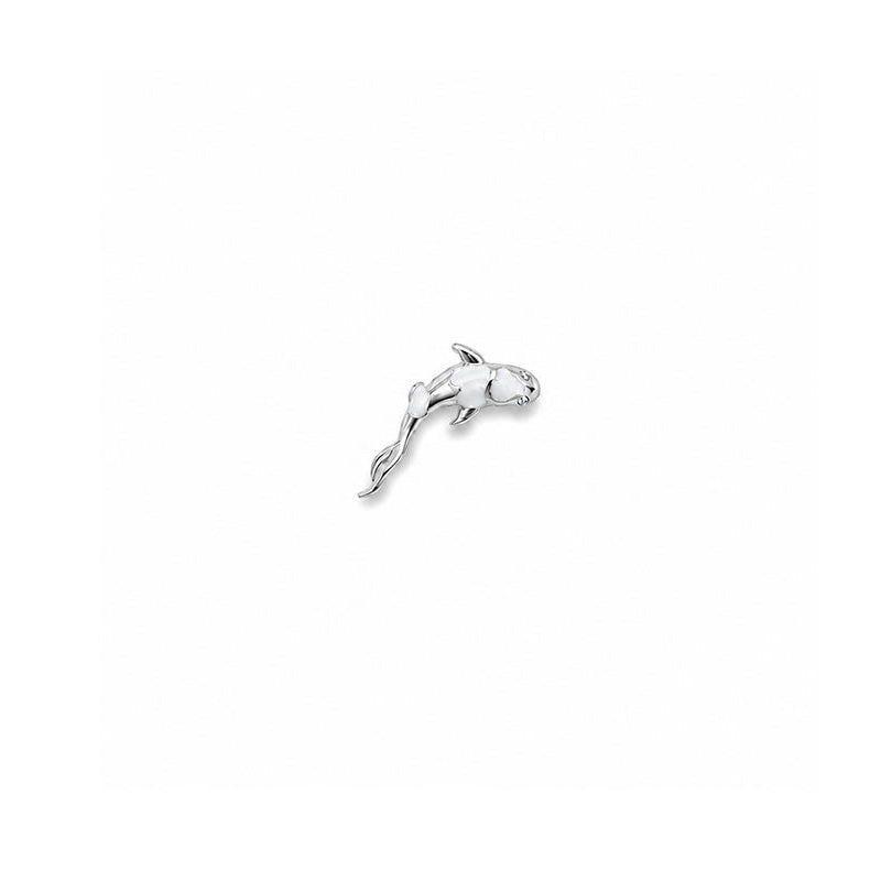 Koi Sedefli Beyaz Piercing (Sağ Kulak)