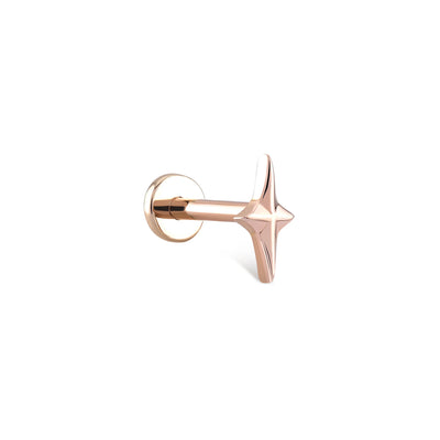 14 Ayar Mini Kutup Yıldızı Altın Piercing