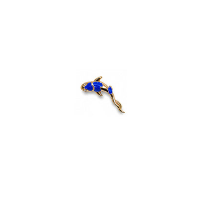 Koi Mavi Piercing (Sol Kulak)