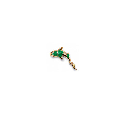 Koi Yeşil Piercing (Sol Kulak)