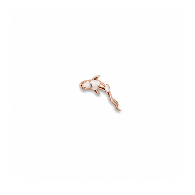 Koi Sedefli Beyaz Piercing (Sol Kulak)