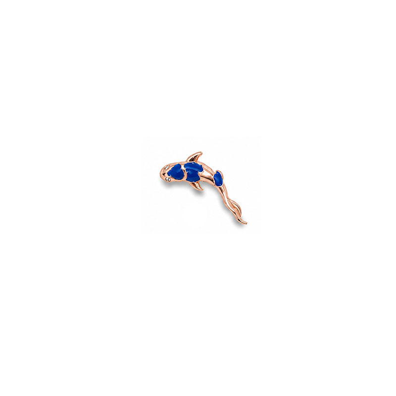 Koi Mavi Piercing (Sol Kulak)