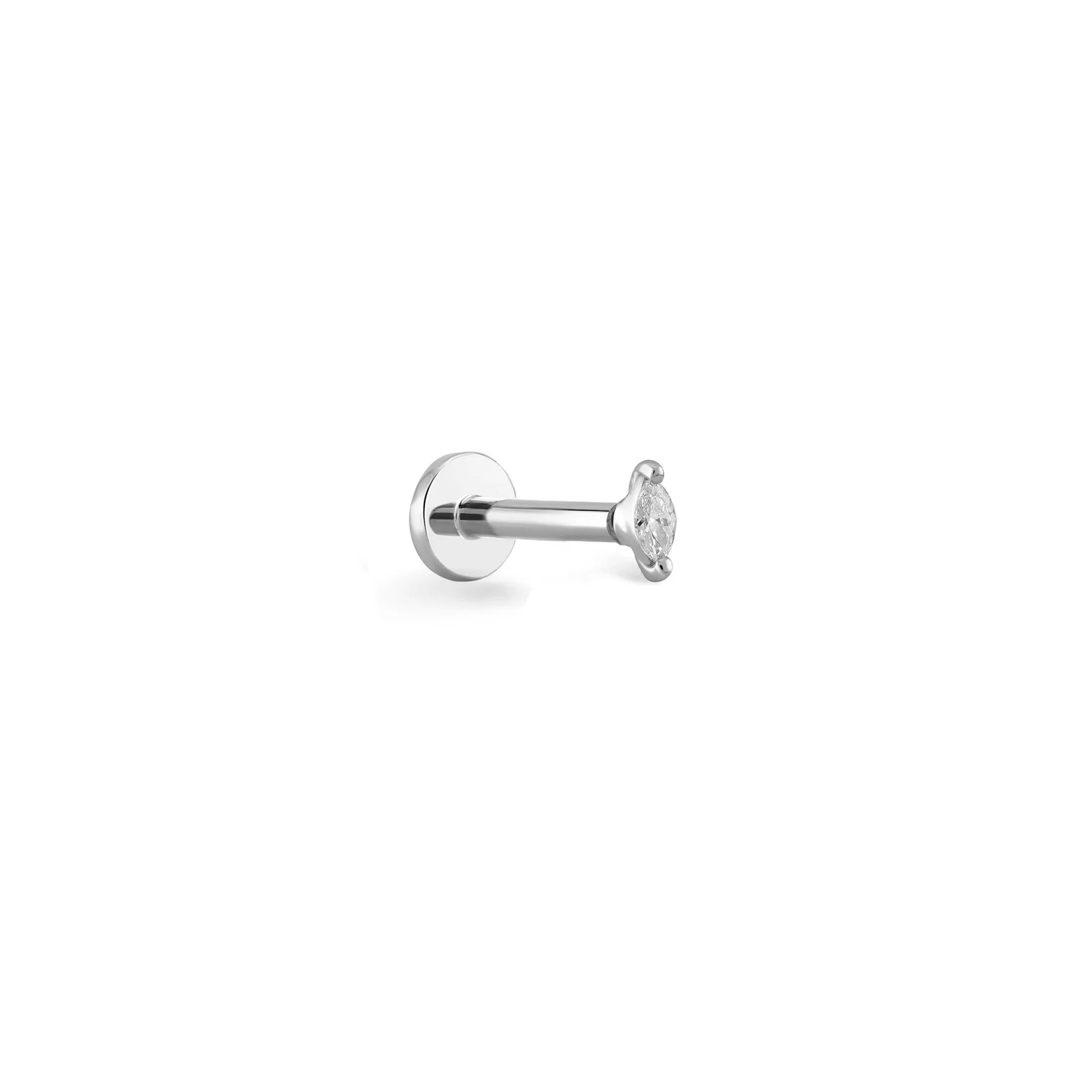 Tek Markiz Pırlanta Piercing